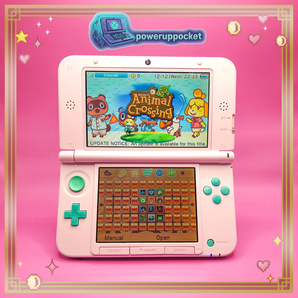 Custom Nintendo 3DS XL Mint White