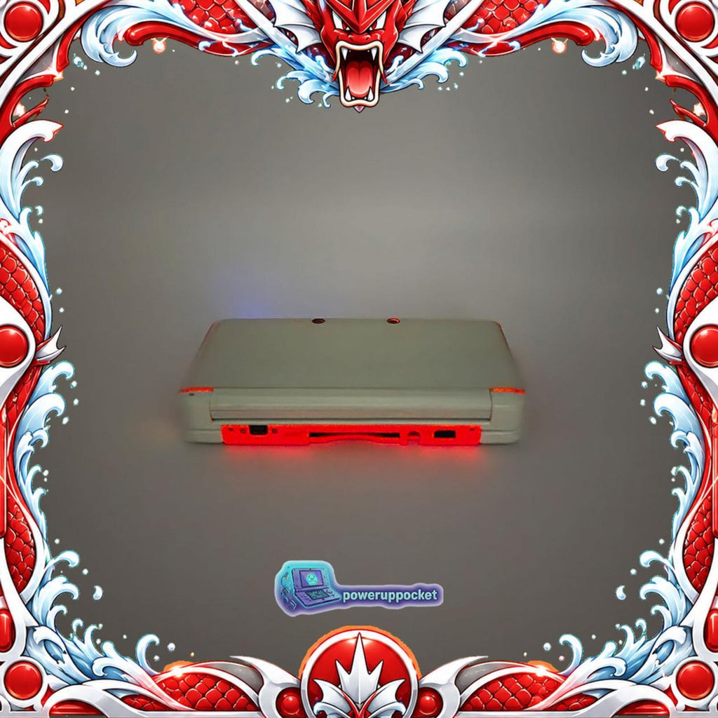 Crimson Current | Custom Nintendo 3DS White + Red Glow