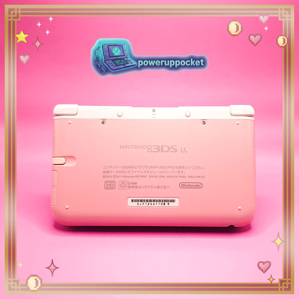 Custom Nintendo 3DS XL Pink White