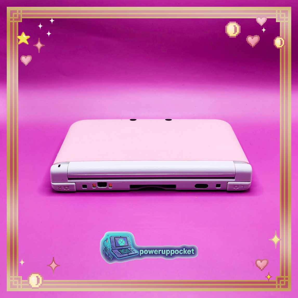 Custom Nintendo 3DS XL White Pink Glow