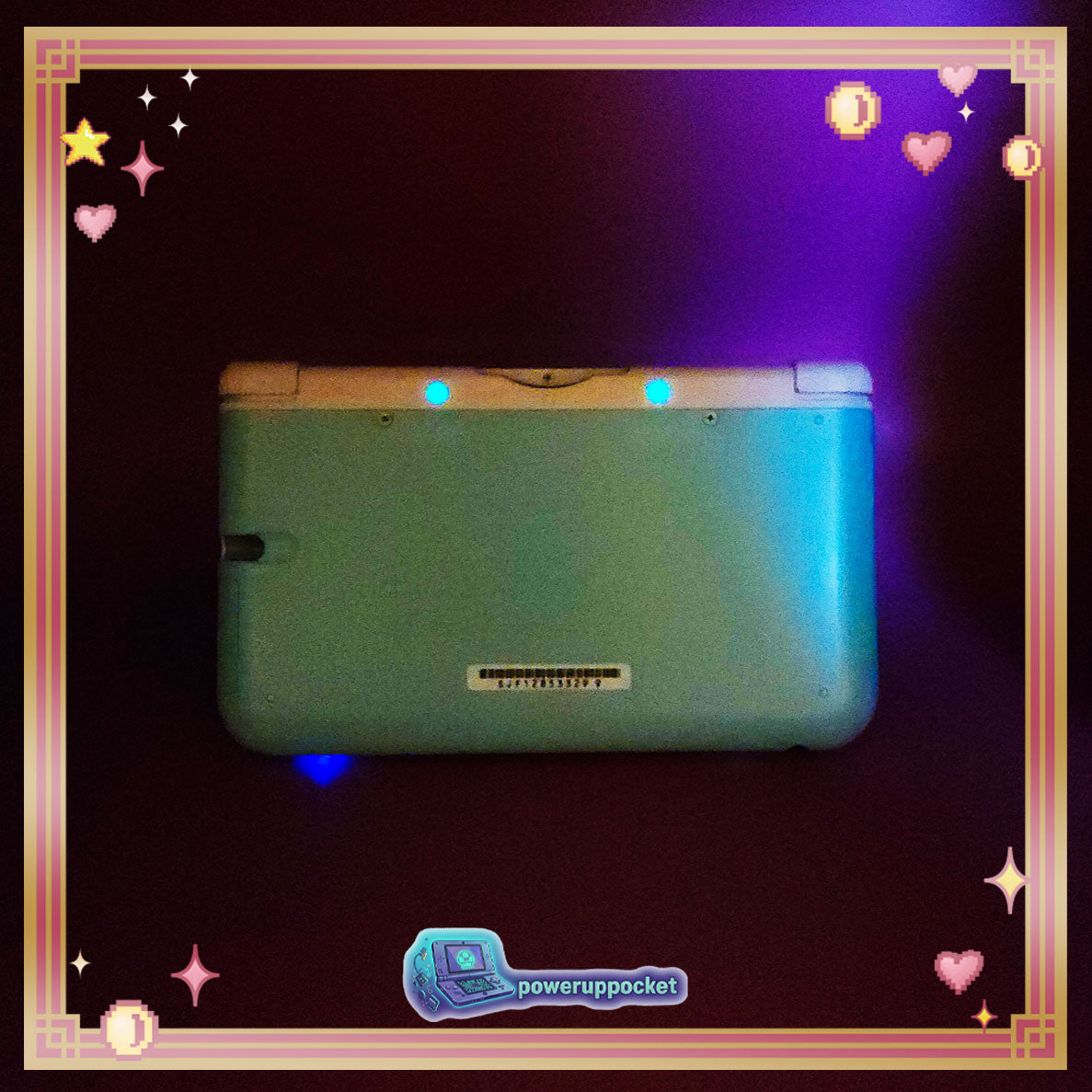 Custom Nintendo 3DS XL White Mint Glow