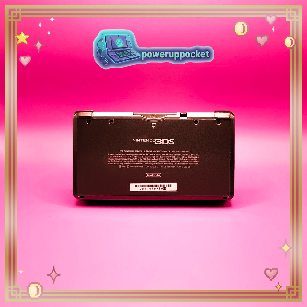 Custom Nintendo 3DS Black Pink