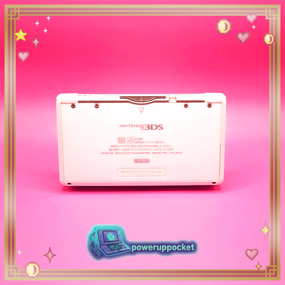 Custom Nintendo 3DS Pure White Pearlescent Pink