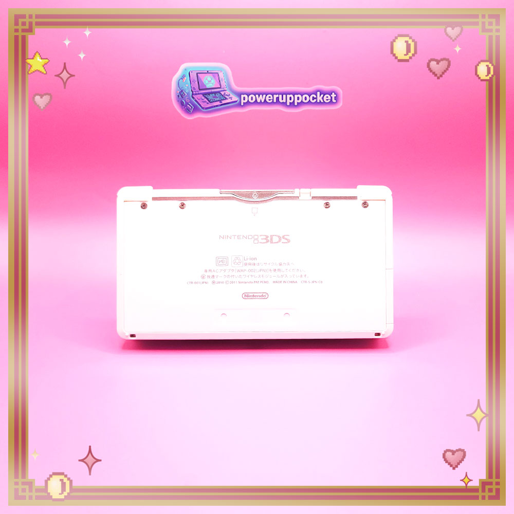 Custom Nintendo 3DS White Pink
