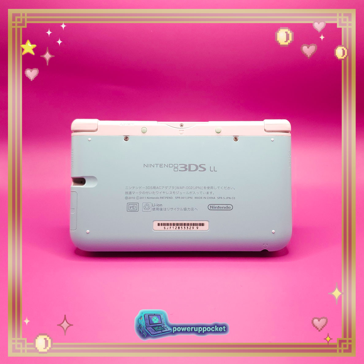 Custom Nintendo 3DS XL White Mint Glow