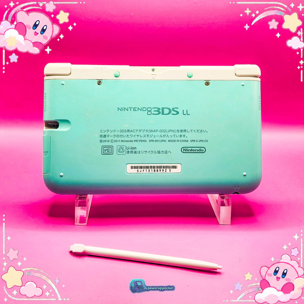 Kirby Mint Dreamland | Custom Nintendo 3DS XL White + Mint Green