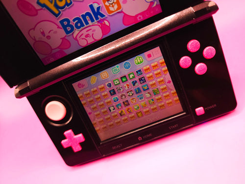 Custom Nintendo 3DS Black Pink