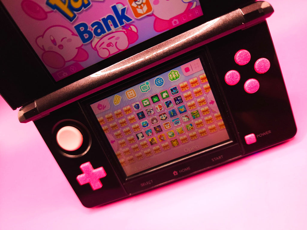 Custom Nintendo 3DS XL Black Pink
