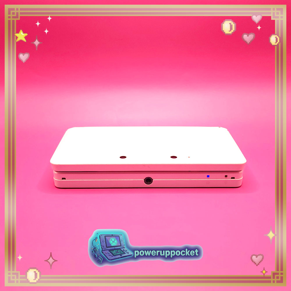 Custom Nintendo 3DS Pure White Pearlescent Pink