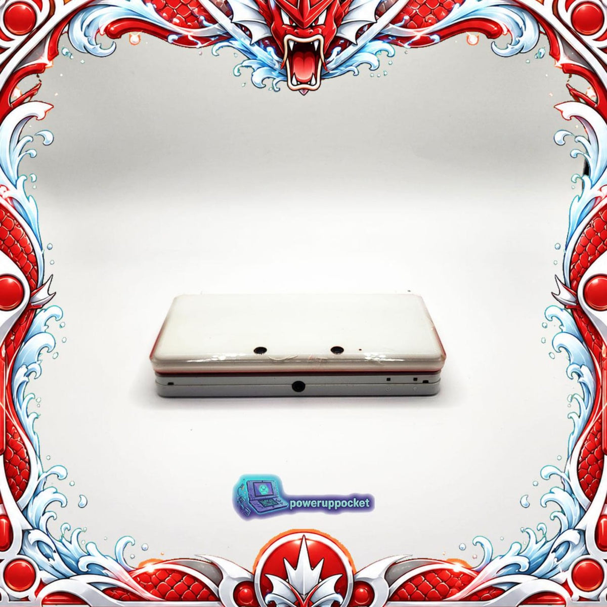 Crimson Current | Custom Nintendo 3DS White + Red Glow