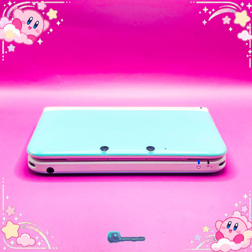 Kirby Mint Dreamland | Custom Nintendo 3DS XL White + Mint Green