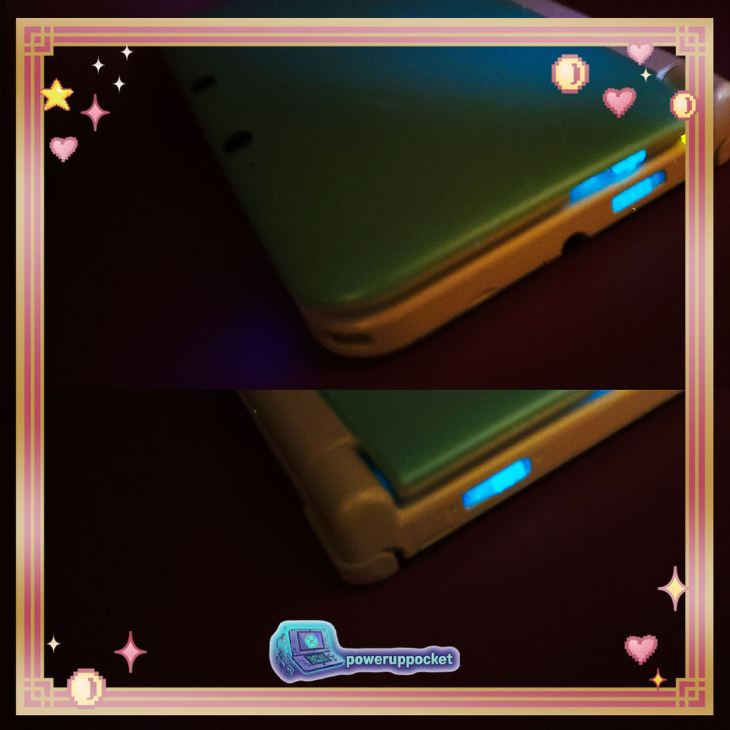 Custom Nintendo 3DS XL White Mint Glow