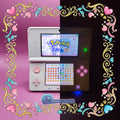 Custom Nintendo 3DS White Pink Glow-in-the-dark
