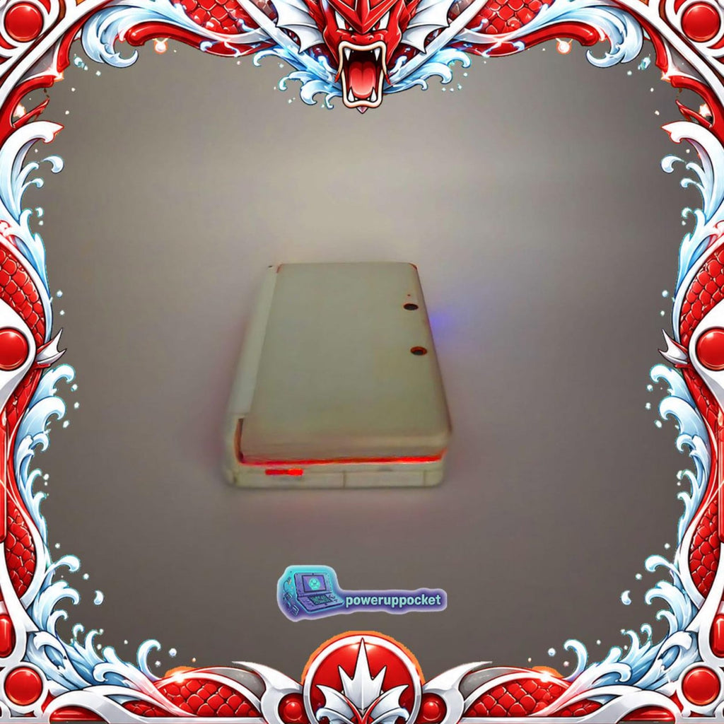 Crimson Current | Custom Nintendo 3DS White + Red Glow
