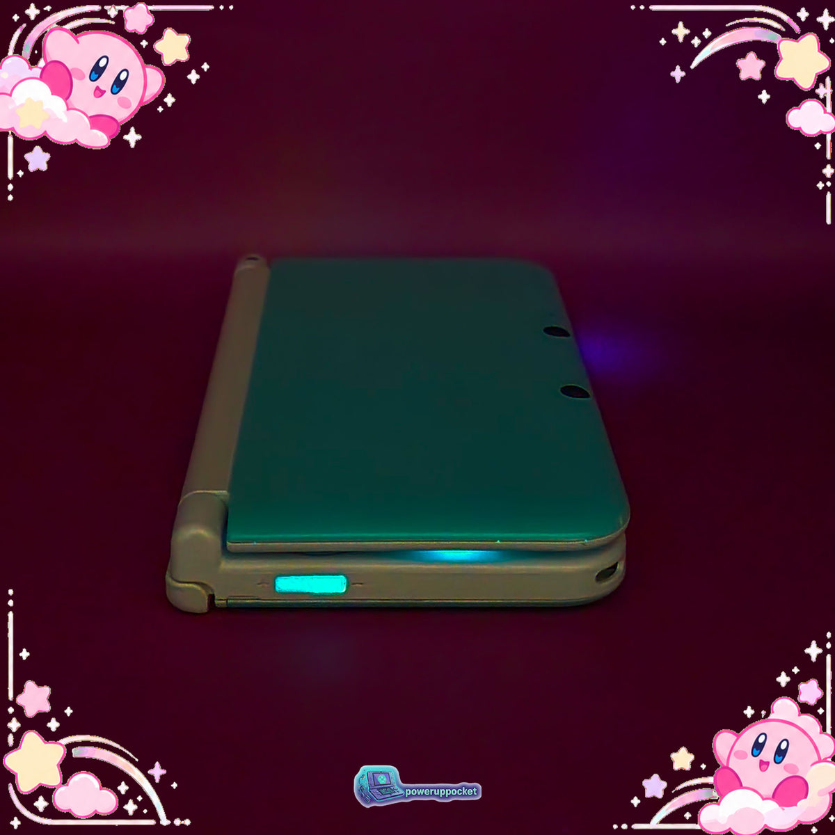 Kirby Mint Dreamland | Custom Nintendo 3DS XL White + Mint Green