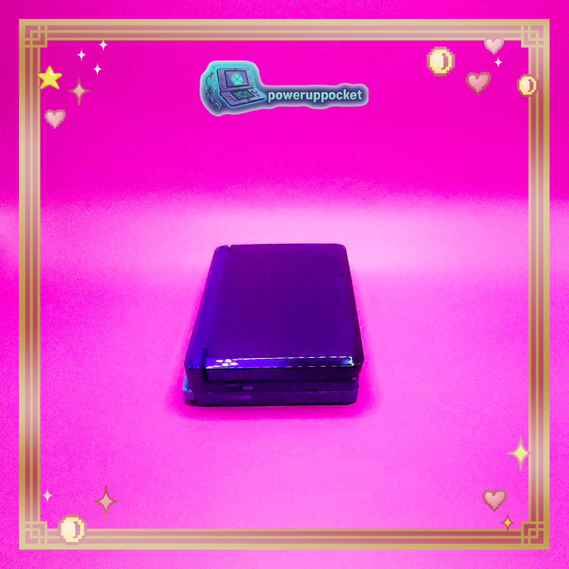 Custom Nintendo 3DS | Original Purple Shell | Blue Glow in the Dark Edition | Region Free