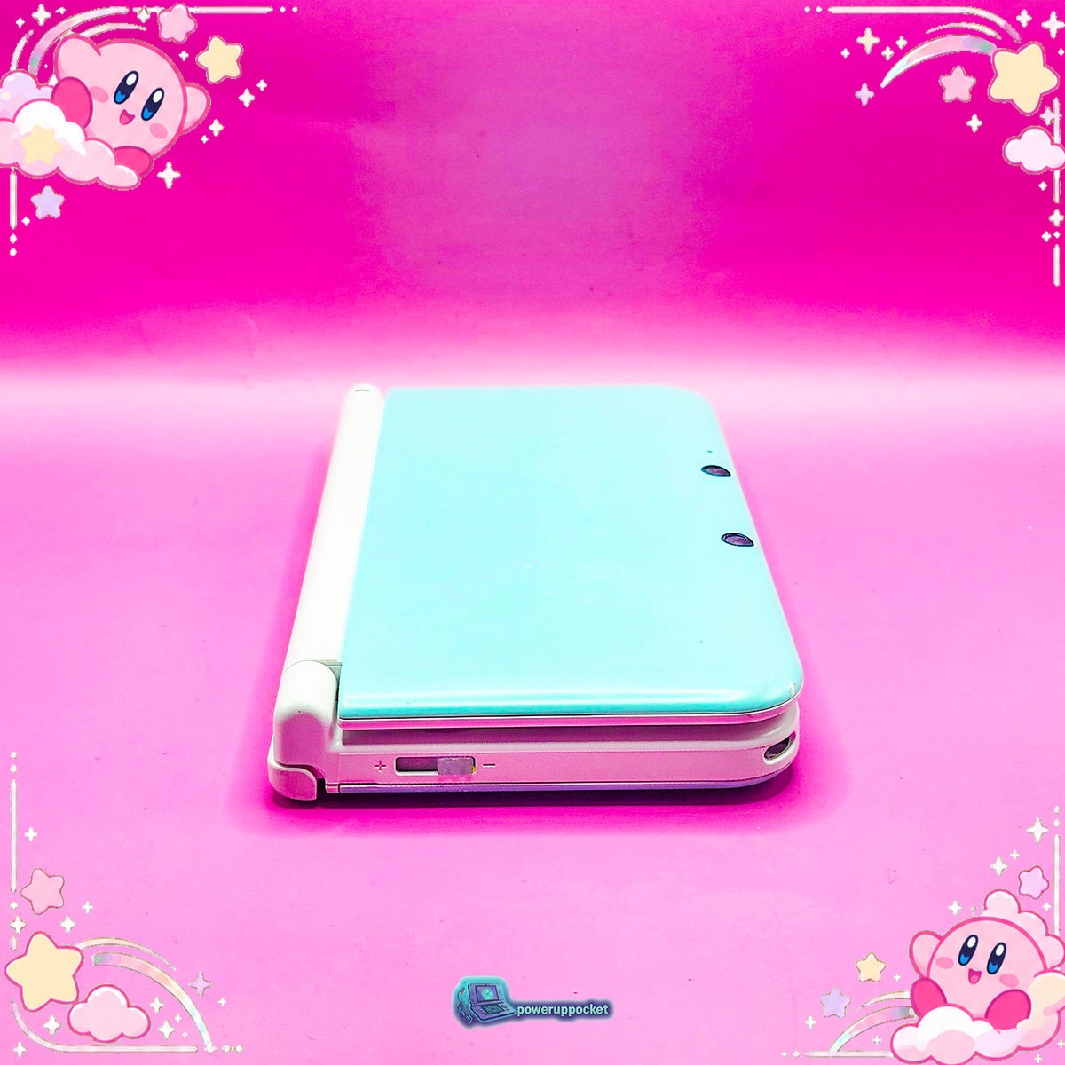 Kirby Mint Dreamland | Custom Nintendo 3DS XL White + Mint Green