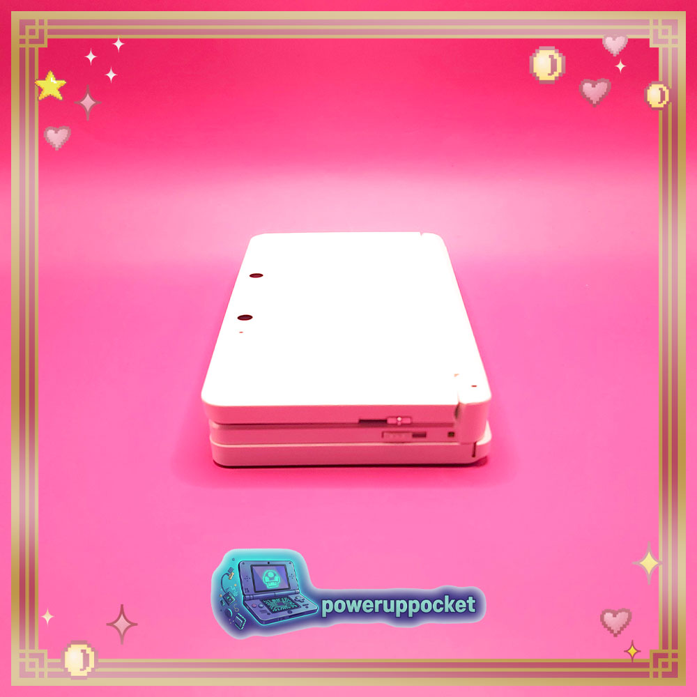 Custom Nintendo 3DS Pure White Pearlescent Pink