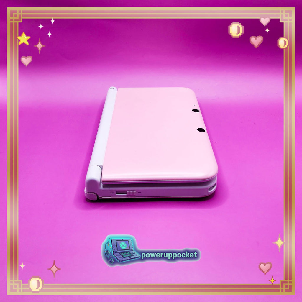 Custom Nintendo 3DS XL White Pink Glow