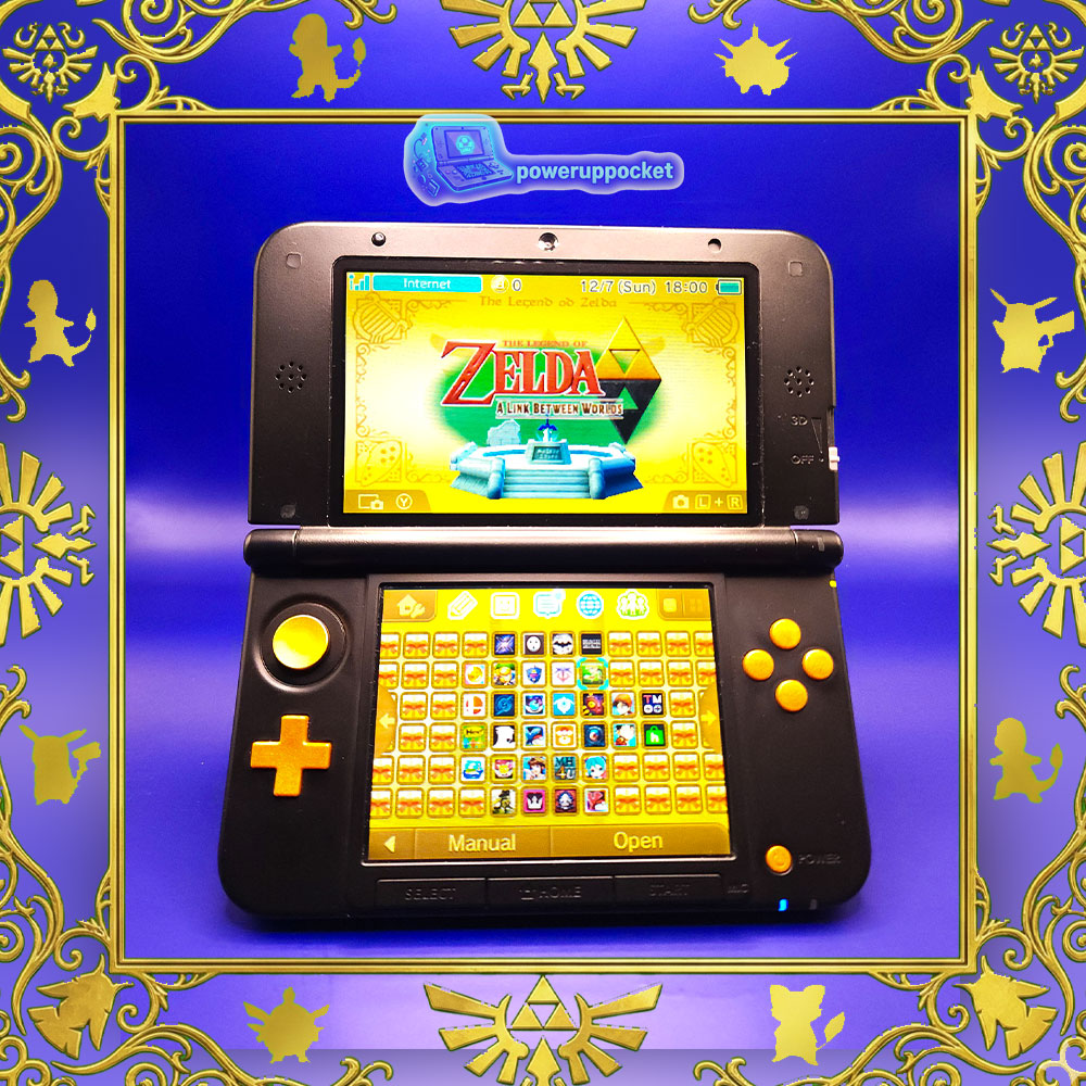 Custom Nintendo 3DS XL Black Gold