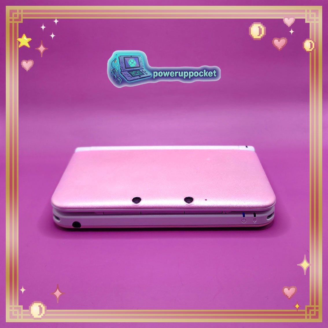 Custom Nintendo 3DS XL | Pink Glow Prototype | Region Free | 128GB SD | Charger