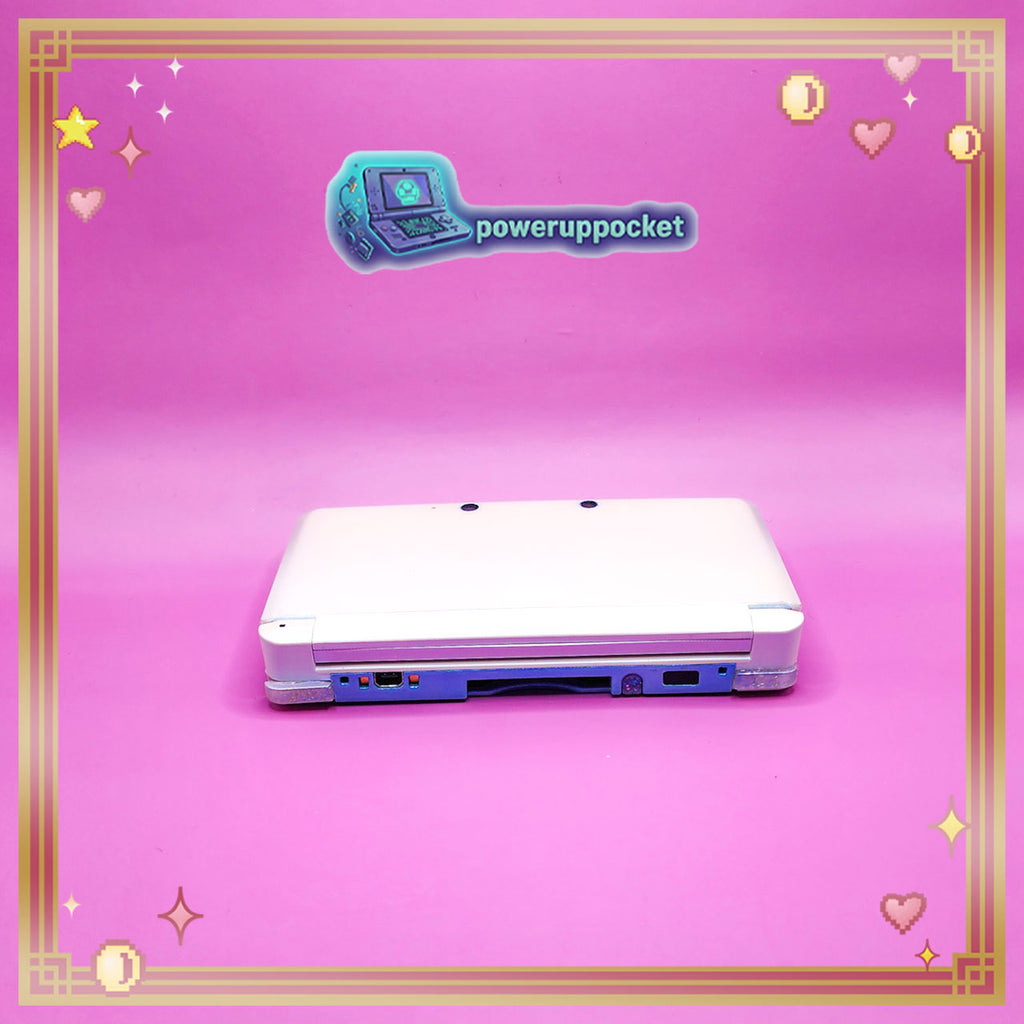 Custom Nintendo 3DS Prototype | White + Blue Pearlescent Glow | New Screens | Region Free