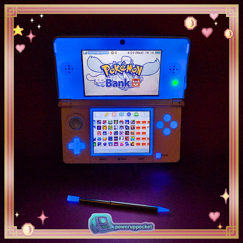 Custom Nintendo 3DS Prototype | White + Blue Pearlescent Glow | New Screens | Region Free