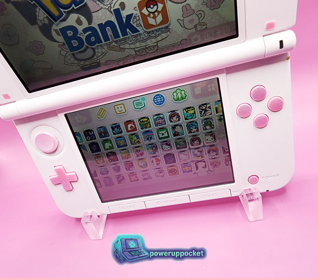 Custom Nintendo 3DS XL | Pink Glow Prototype | Region Free | 128GB SD | Charger
