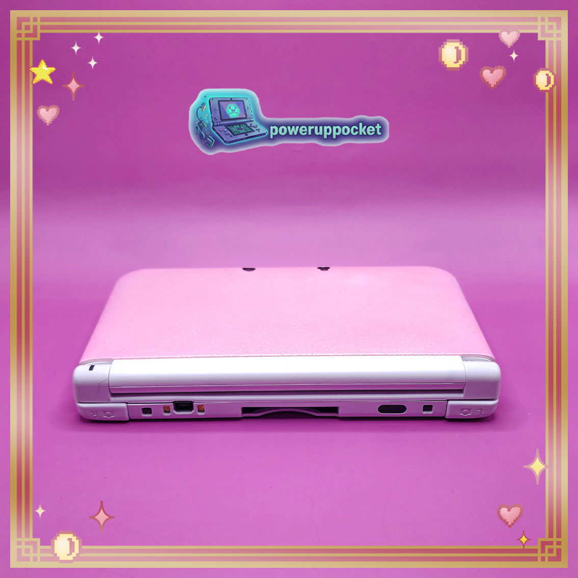 Custom Nintendo 3DS XL | Pink Glow Prototype | Region Free | 128GB SD | Charger