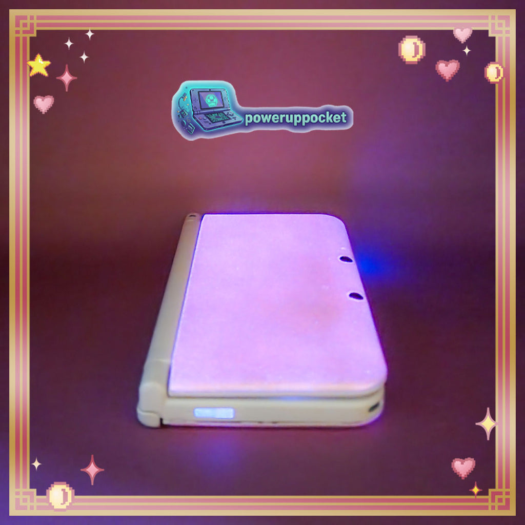 Custom Nintendo 3DS XL | Pink Glow Prototype | Region Free | 128GB SD | Charger
