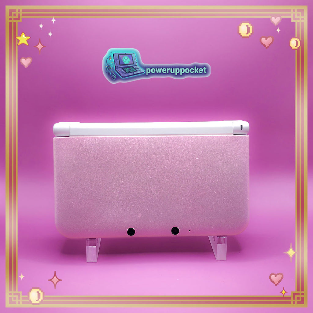 Custom Nintendo 3DS XL | Pink Glow Prototype | Region Free | 128GB SD | Charger