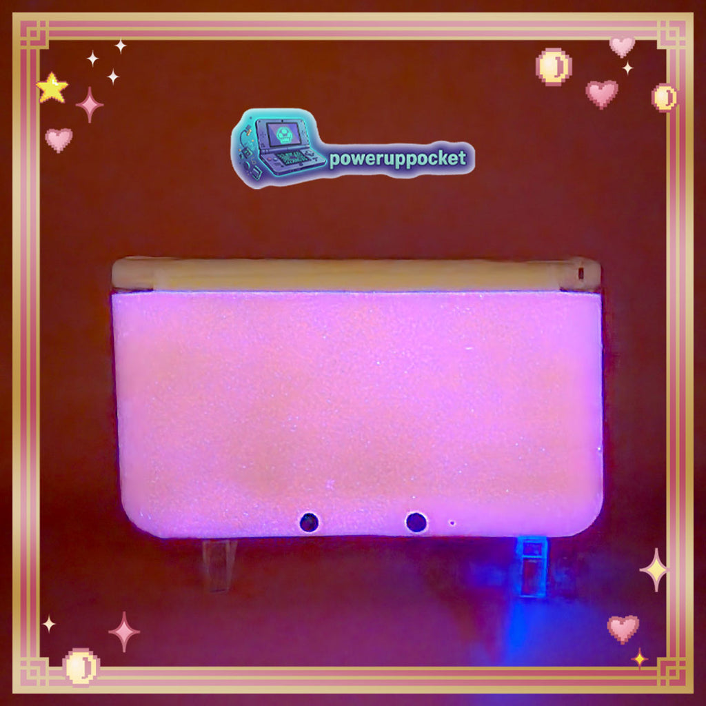 Custom Nintendo 3DS XL | Pink Glow Prototype | Region Free | 128GB SD | Charger
