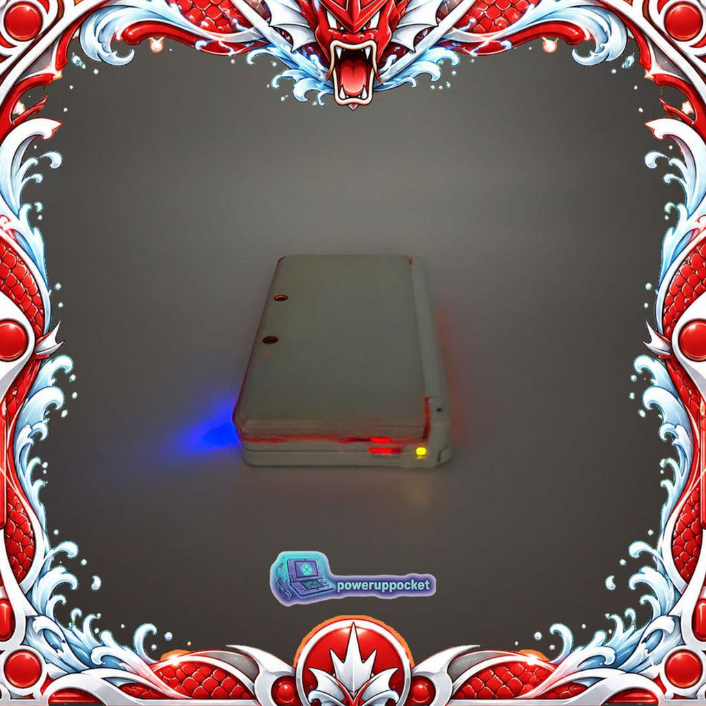 Crimson Current | Custom Nintendo 3DS White + Red Glow