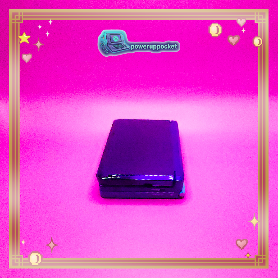 Custom Nintendo 3DS | Original Purple Shell | Blue Glow in the Dark Edition | Region Free