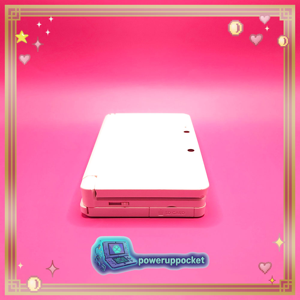 Custom Nintendo 3DS Pure White Pearlescent Pink