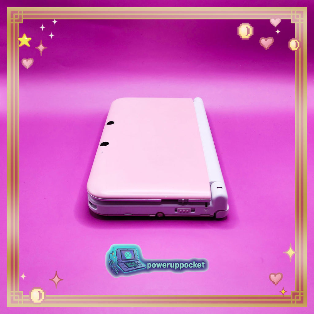 Custom Nintendo 3DS XL White Pink Glow