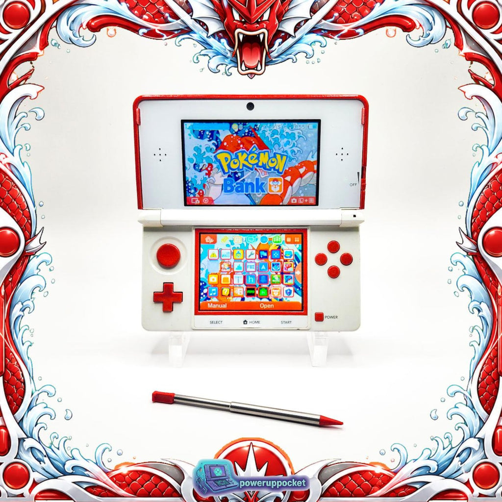 Crimson Current | Custom Nintendo 3DS White + Red Glow