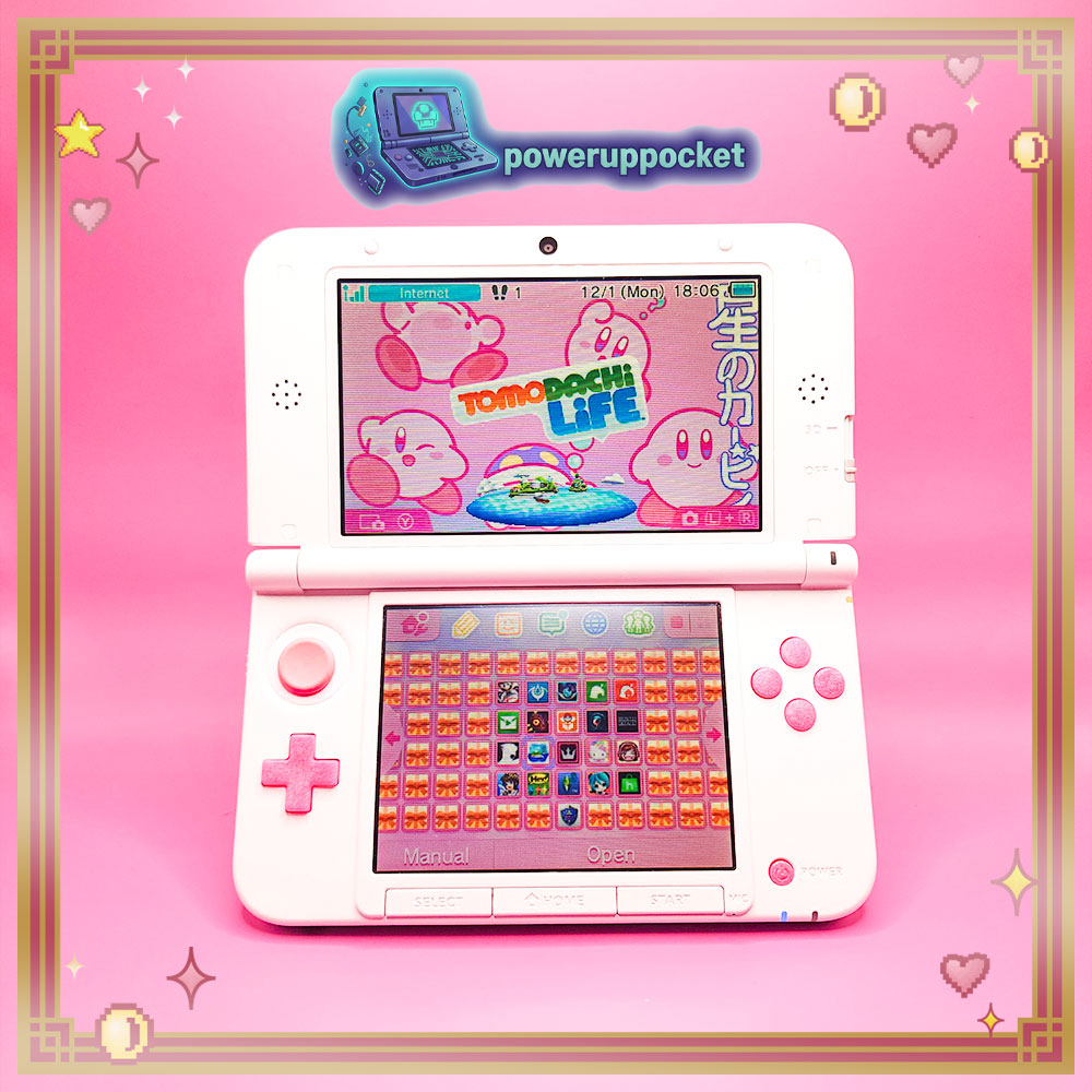 Custom Nintendo 3DS XL Pink White