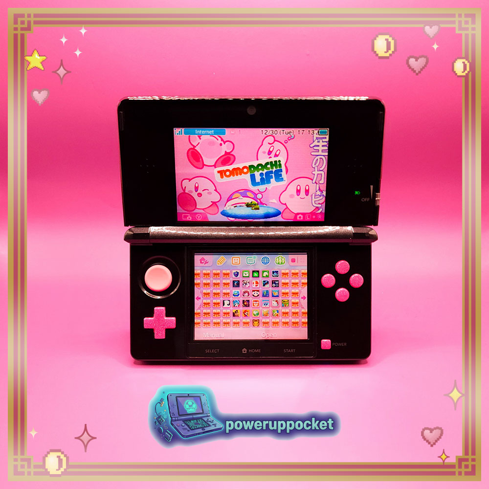 Custom Nintendo 3DS XL Black Pink