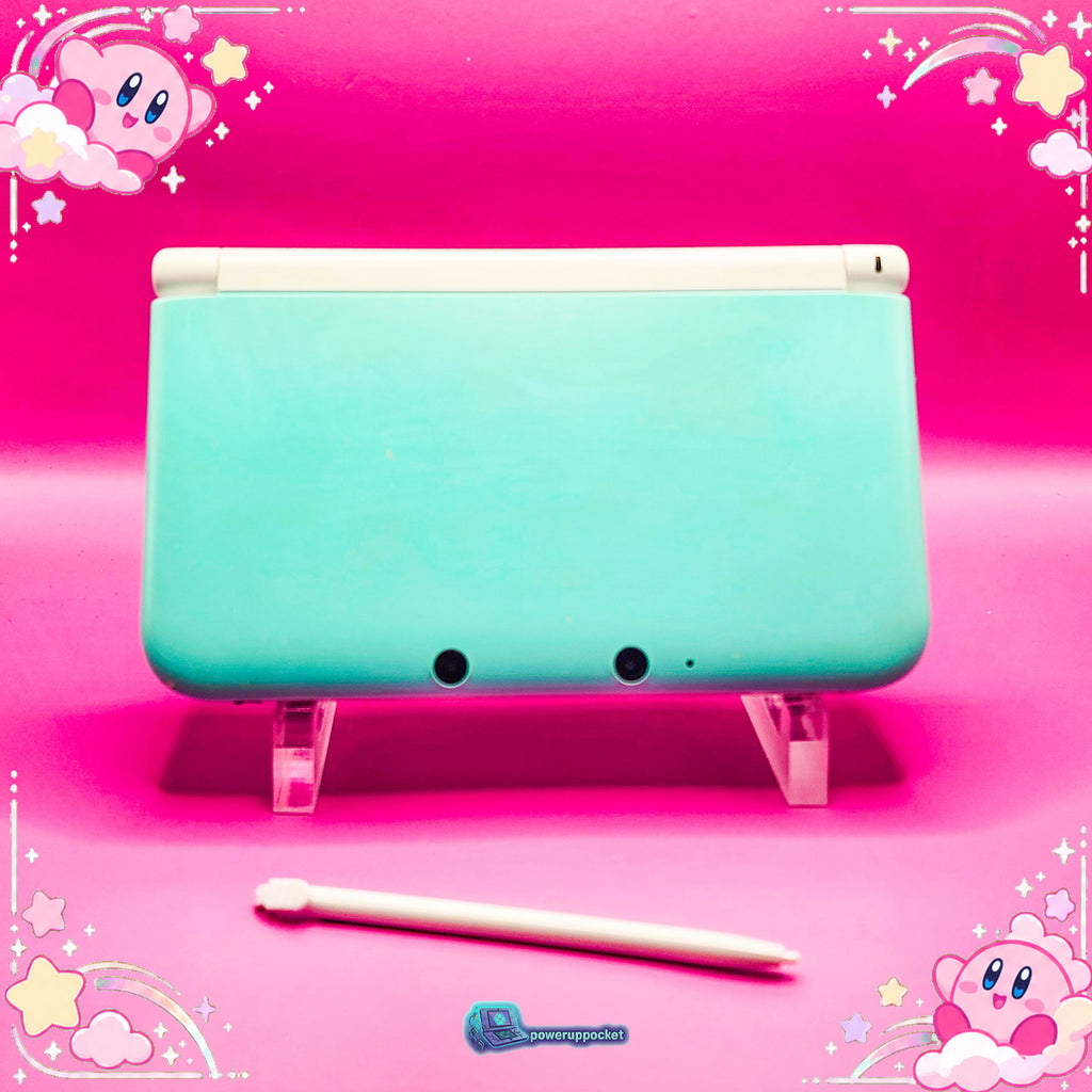 Kirby Mint Dreamland | Custom Nintendo 3DS XL White + Mint Green