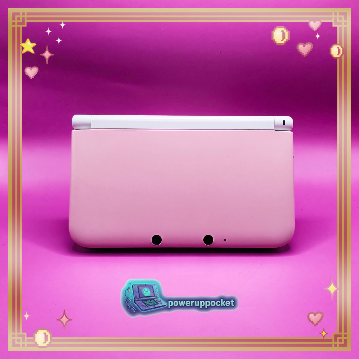 Custom Nintendo 3DS XL White Pink Glow