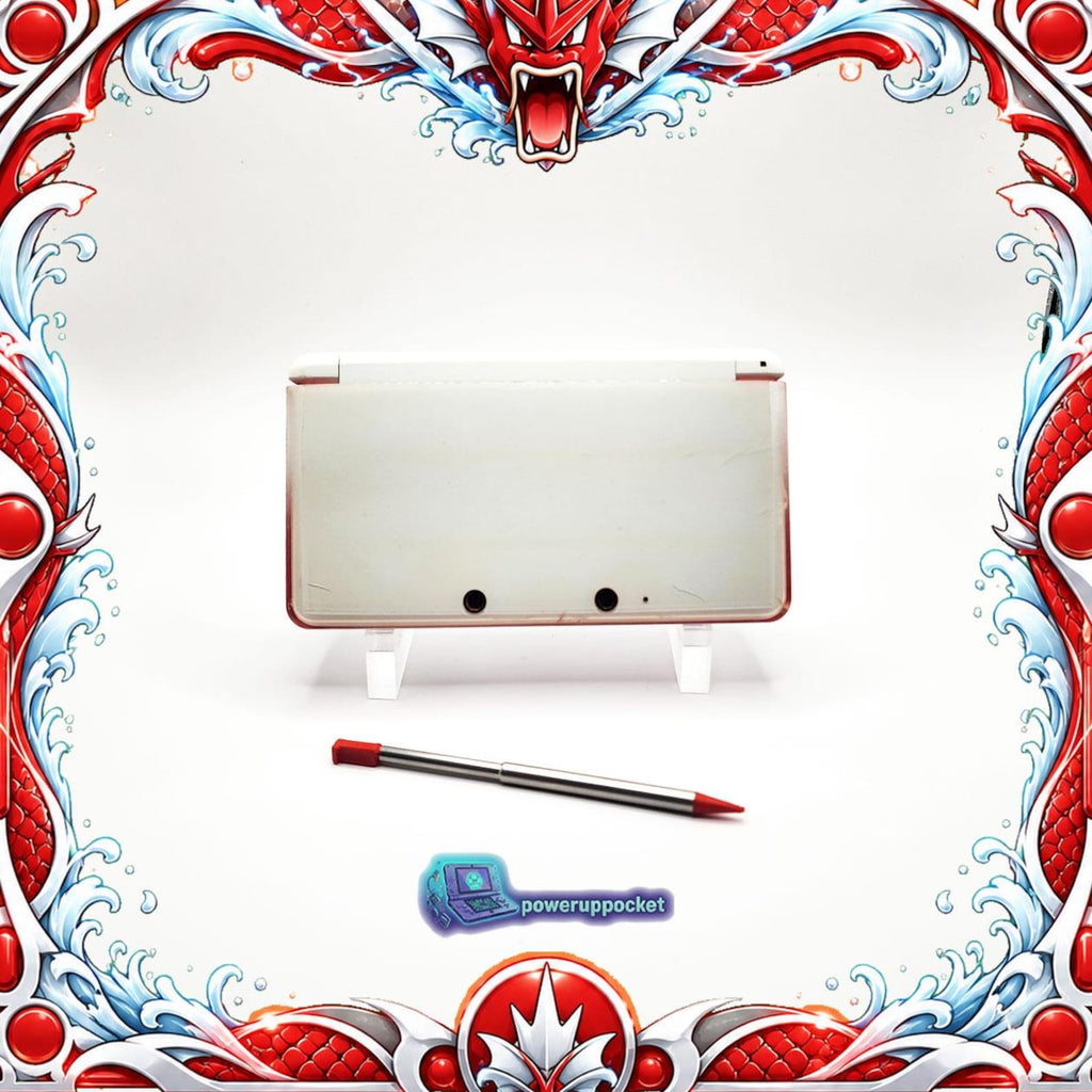 Crimson Current | Custom Nintendo 3DS White + Red Glow